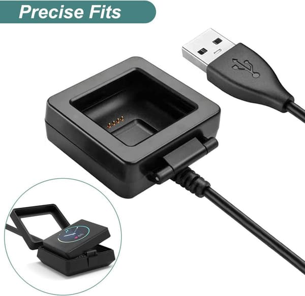 Oplader til Fitbit Blaze, erstatningsopladningskabel, dokadapter, USB-kabel til smartwatch