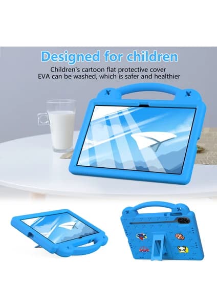 Etui for Honor Pad X9 / Pad X8 Pro (11,5\") Anti-Fall med Stativ Himmelblå
