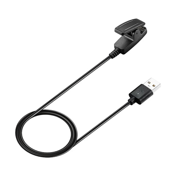 Oplader til Garmin Forerunner 235, USB-opladerkabel, kabelklemme kompatibel med Forerunner 235 Smart Watch