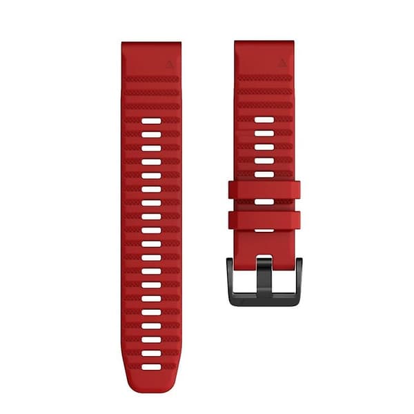Til Garmin Fenix ​​7x silikone urrem Red