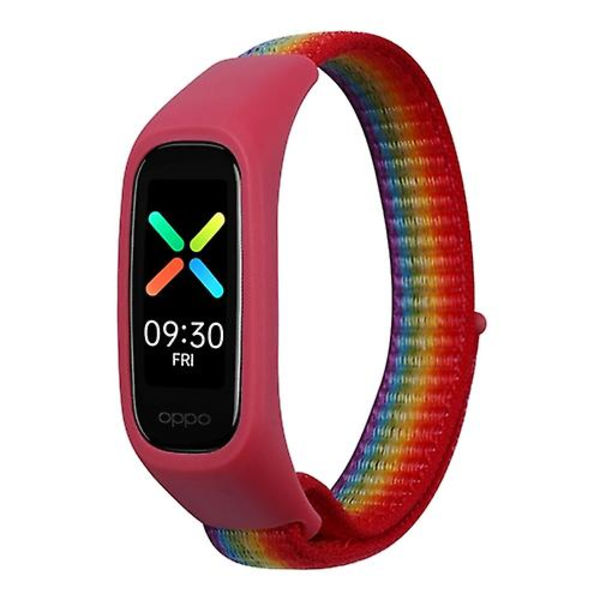 Oppo Watch Nylon Watch Band Rainbow