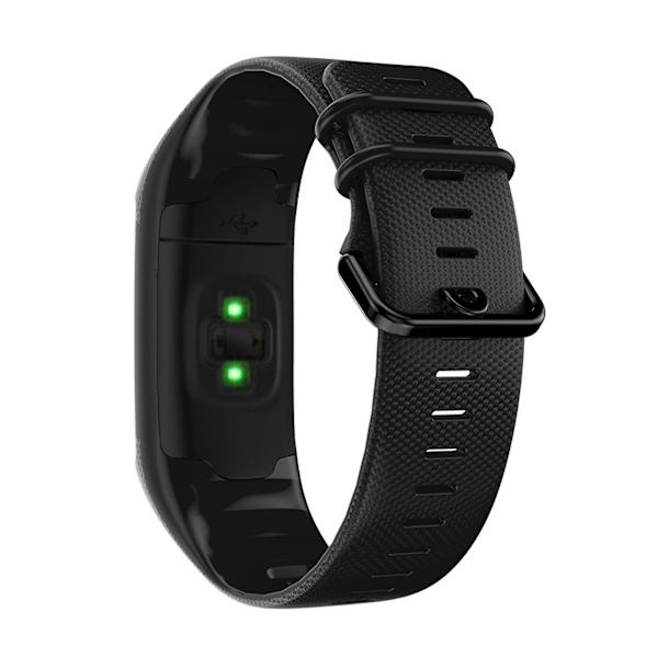 Ersättningsarmband i silikon klockarmband Smart watch kompatibelt - för Polar A360 A370 Black