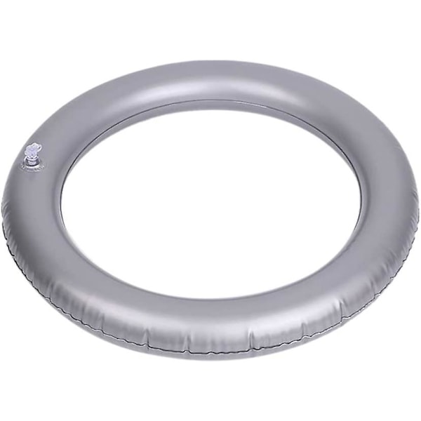 Yoga bold base fastgjort ring, rund PVC skridsikker fortykket stabil yoga bold fitness balance base, Pilates fastgjort ring, lysegrå