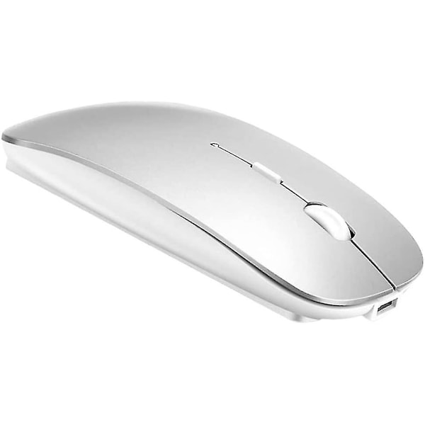 Trådlös Bluetooth -mus för Macbook Pro/macbook Air/ipad/laptop/imac/pc Silver