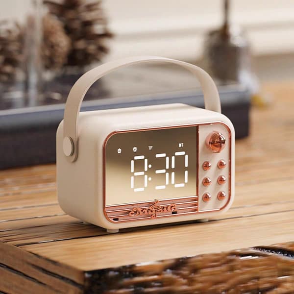 Herätyskello Retro Bluetooth Kaiutin Pieni Vintage Kaiutin