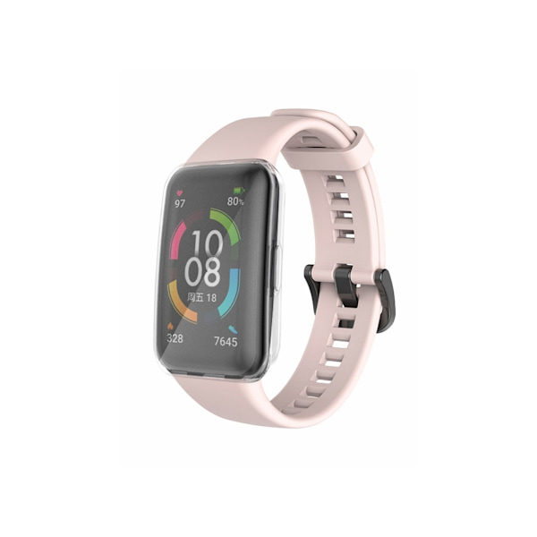 Silikone Rem til Huawei Strap 6 Lys Rosa