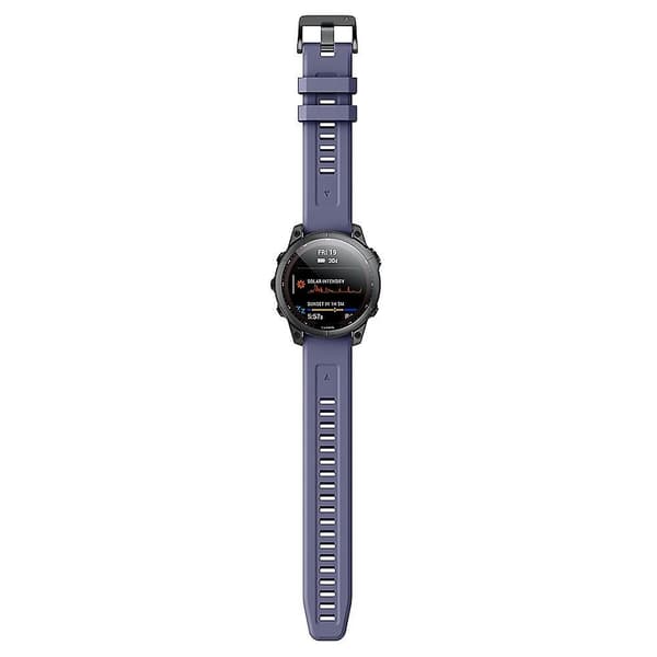 22mm Quick Release Silikonrem for Garmin Fenix 5X Dark Blue