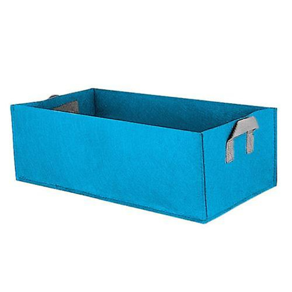 Växtväxtpåsar Grönsak Blomkruka Planterare Trädgård Upphöjd Planteringsbädd Behållare Blue 60X30x20cm