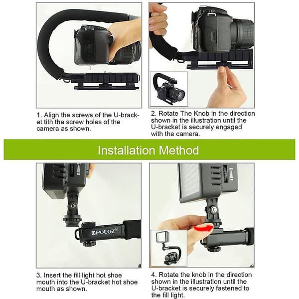 Dslr / speilless / Action Camera Camcorder Telefonstabilisator