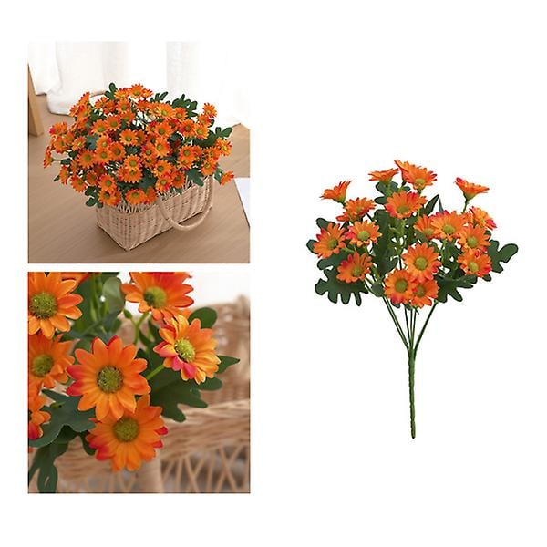 Konstgjorda blommor Bukett Falska blommor för hem Bröllopsdekoration inomhus Utomhusblommor Falska växter Rose red