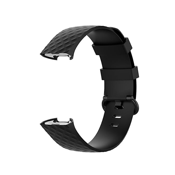 Färgspänne Tpu Watch för Fitbit Charge 4 / Charge 3 Se Black