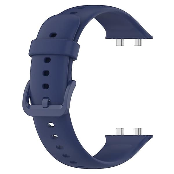 Til Oppo Watch 3 Solid Color Soft Silikone Watch Band Midnight Blue
