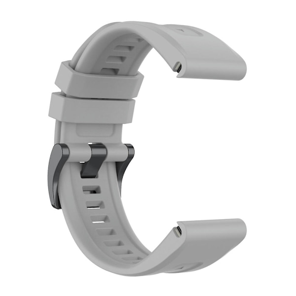 22mm Hurtigutløselig Silikonrem for Garmin Fenix 7 Grey
