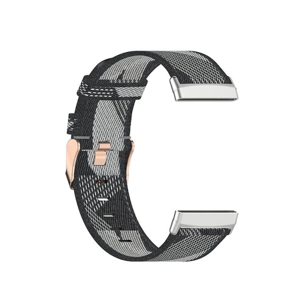 Til Fitbit Sense Nylon Weave Canvas Watch Band Grey