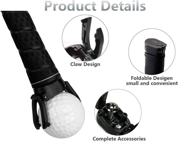 Golfbollshämtare - Hämtare för Puttars Grepp (3 st)