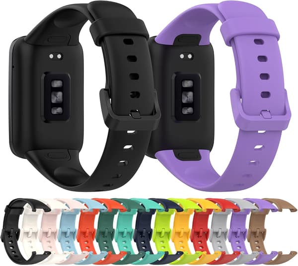 Rem til Xiaomi Band 7 Pro ensfarvet silikonerem (blå)