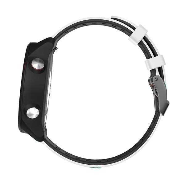 20 mm til Garmin Vivoactive 3 / Venu Universal tofarvet silikone urbånd White Black