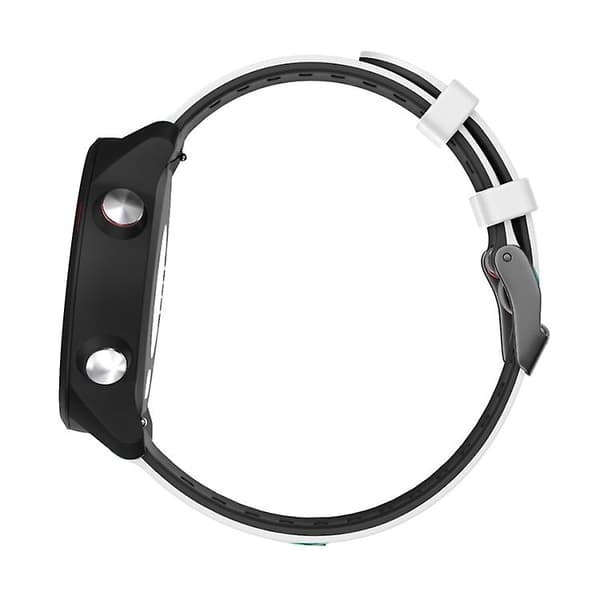 20mm Universal tvåfärgat silikonarmband för Garmin Vivoactive 3 / Venu FFO White Black