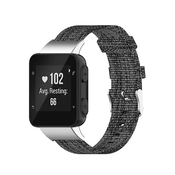 Til Garmin Forerunner 35 / 30 Universal Nylon Canvas Watch Band Grey
