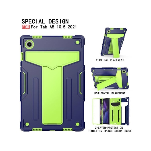 Kickstand Tablet Cover 10.5 Blå) (Samsung Galaxy Tab A8 10.5 (2021)