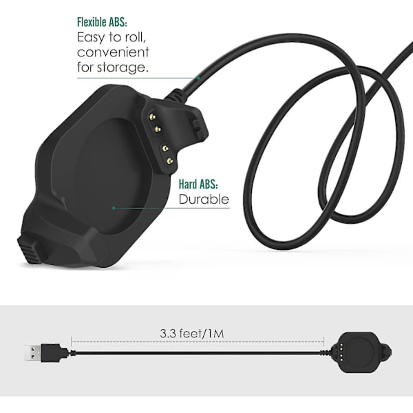 Laddare för Garmin Forerunner 920Xt Usb Data Sync Laddare Laddningsdocka