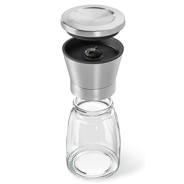 2-delt sæt Premium salt- og peberkværn i rustfrit stål 2pcs Short 3pcs