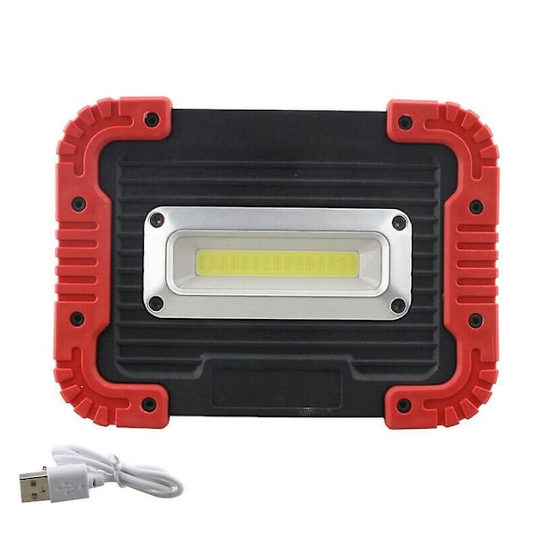 30w Cob arbeidslys inspeksjonslampe spotlight flomlys USB oppladbar 2500lm
