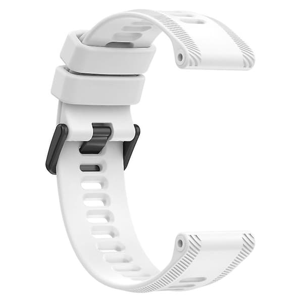 For Garmin Forerunner 955 22mm Silikon Twill-klokkerem White
