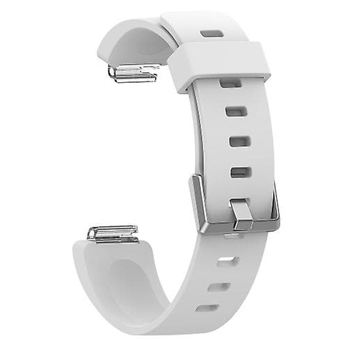 För Fitbit Inspire / Inspire Hr Glossy Surface Silicone Watch Band White