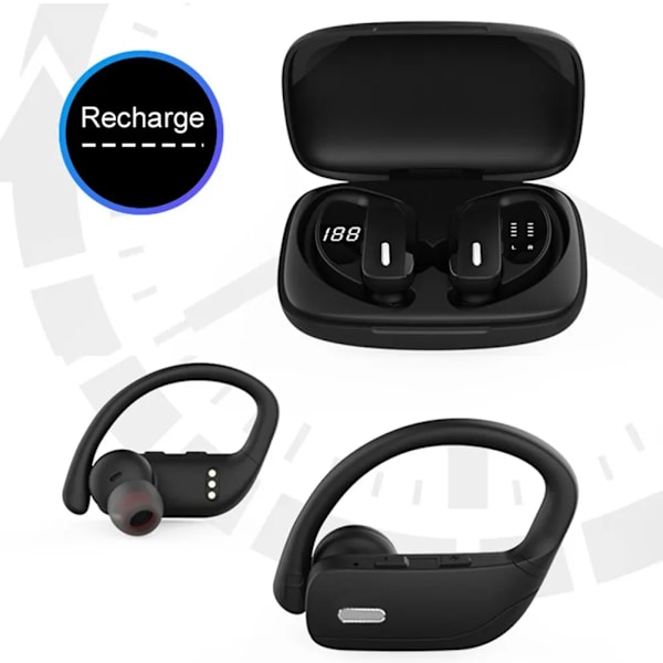 Ægte Trådløse Bluetooth Høretelefoner TWS T16 5.1 HIFI touch lav latenstilstand