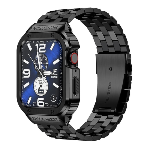 Rustfri stålrem til Apple Watch Band 49mm 45mm 44mm (ikke ur)kofangercover Tilbehør Iwatch Ultra Series 7 6 Se 8+etui black 41mm