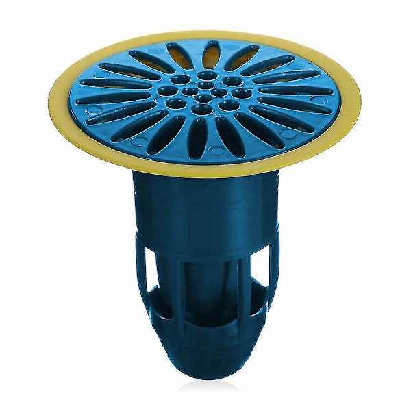 Viemäri Anti-odor Suihkutyhjennystulppa Deodorantti lattian cover Blue