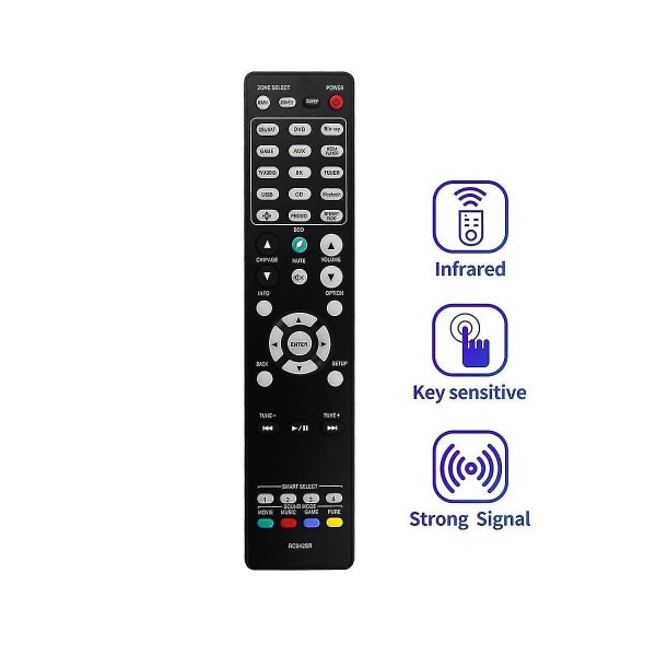 Rc042sr Fjernkontroll for 4k Uhd Ultra Hd Av-mottakere Fjernkontroll Sr6015 Nr1711 Sr5015 Dab Sr5