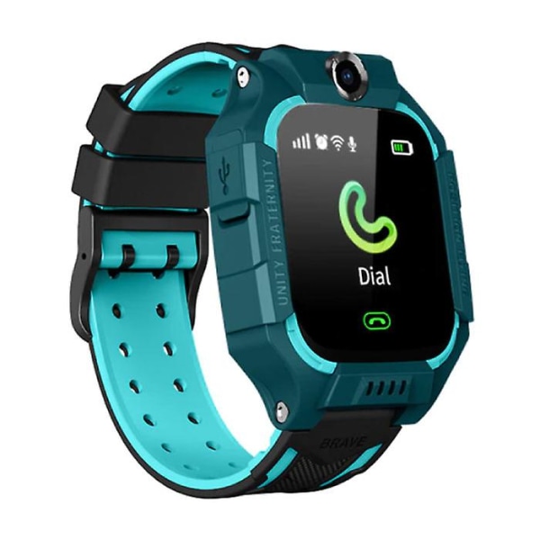 Q19 Kids Smartwatch med GPS Tracker 2G Smartband Smartphone Ur IPS iOS Android Blå