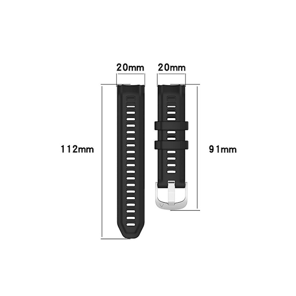 Rem til Garmin Instinct 2S 20Mm Silikone Solid Color Mørkegrøn Urrem