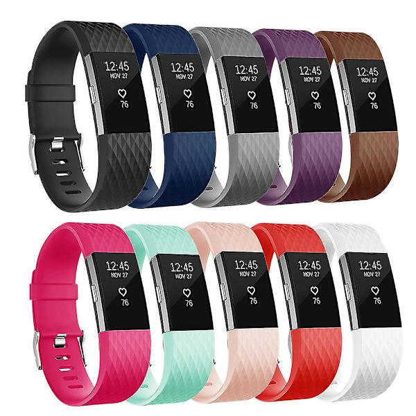 Handledsrem för fitbit charge 2 smart watch tillbehör för fitbit charge 2 smart handledsrem ersättning s Gray L