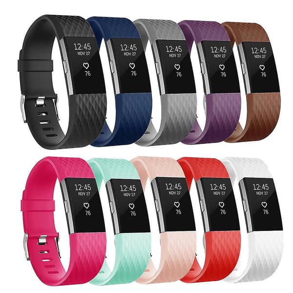 Håndledsrem til fitbit charge 2 smart watch tilbehør til fitbit charge 2 smart håndledsrem udskiftning s Gravel S