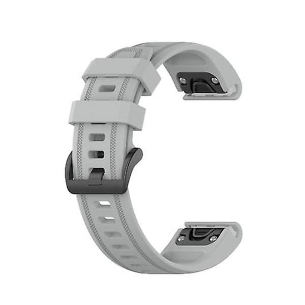 Til Garmin Fenix ​​7s Pure Color Silikone Watch Band Gray