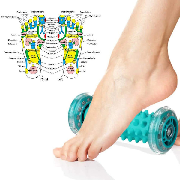 Fotmassage Rulle+spikig Massageboll Set-plantar Fasciit Relief 0.5KG