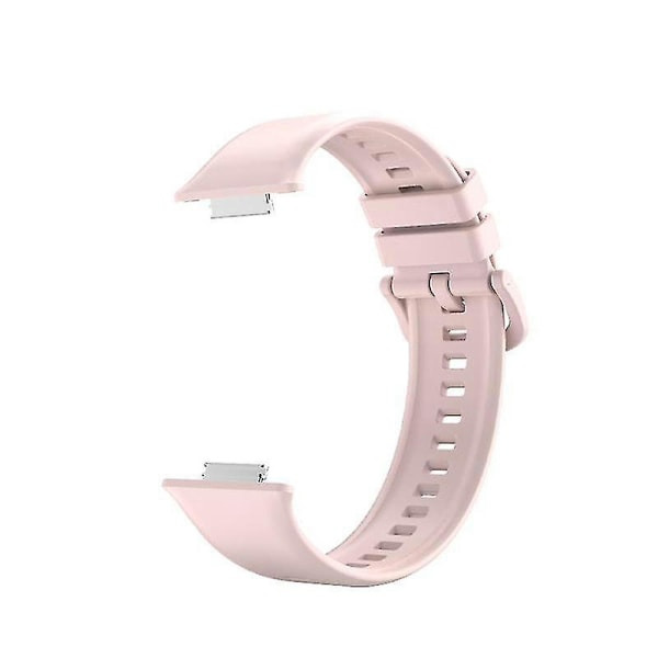 For Huawei Watch Fit 2 Silikonklokke Justerbar Myk Erstatningsrem Pink, Sakura Pink Style K