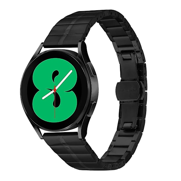 Til Huawei Watch 2/Watch GT 2 42mm/Watch GT 3 42mm Rustfrit stål urrem Stilet håndled - Black Huawei Watch 2