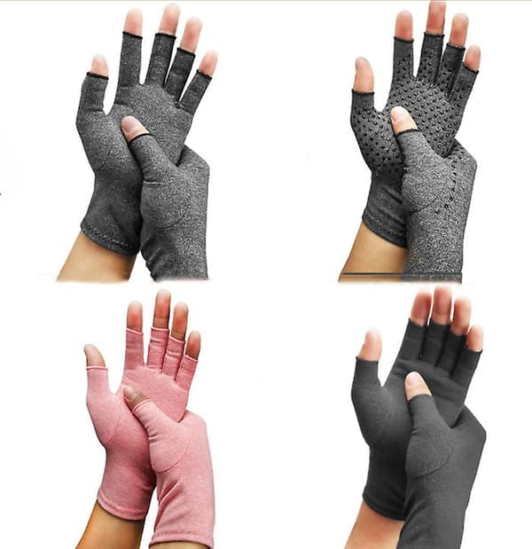 Herre Termohansker for kvinner Unisex Half Finger Stretch Fingerless Hansker B-M