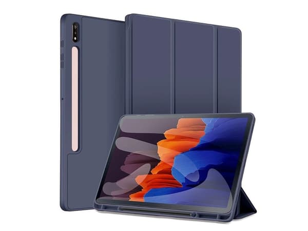 Fodral för Samsung Galaxy Tab S9 Plus 12.4 Magnetisk Sug Anti-fall Blå