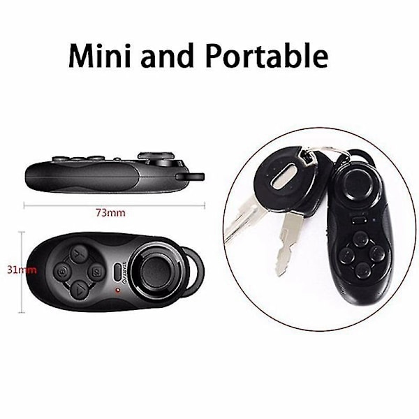 Trådlös Bluetooth-kompatibel joystick-fjärrkontroll för 8 iOS Android VR PC-telefon TV-box surfplatta