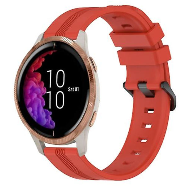 Garmin Venu 20 mm kovera raidallinen watch Red