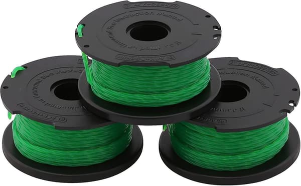 3 erstatningsspoler til gresstrimmer, automatisk avviklingsspole, nylon heavy duty