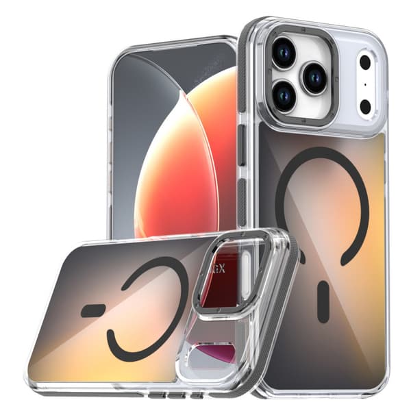 Etui til iPhone 17 Pro, Gradient beskyttelsesetui, svart