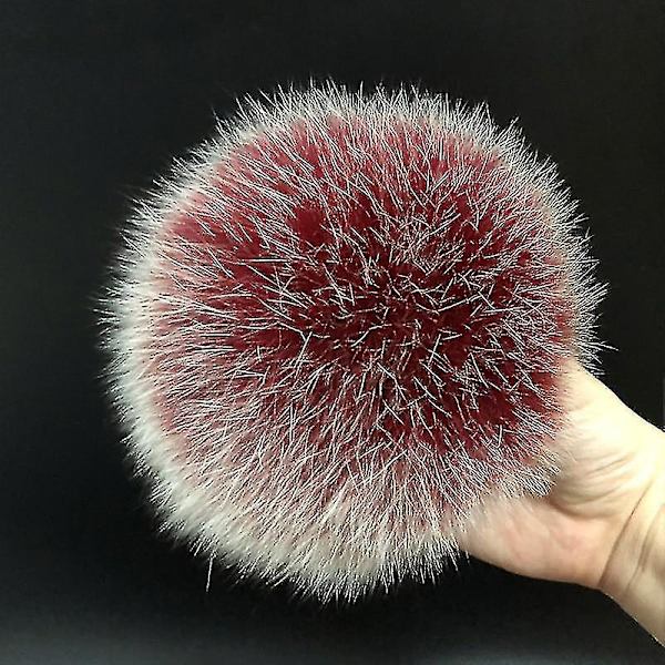 Hatut Käsintehty todella suuri hiuspallo turkishousu soljella Fox wine red a