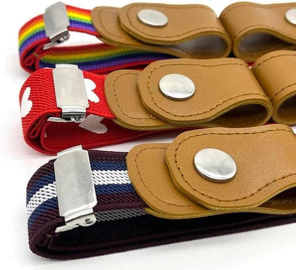 3 stycken justerbara elastiska stretchbälten för barn