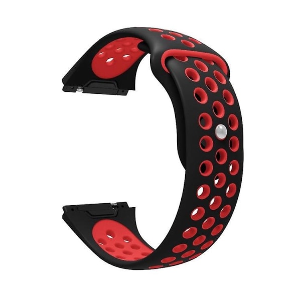 För Fitbit Ionic andningsbart tvåfärgat watch Black Red